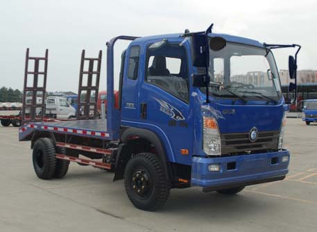 王牌國五藍(lán)牌平板運輸車CDW5040TPBHA3Q4型挖掘機運輸車